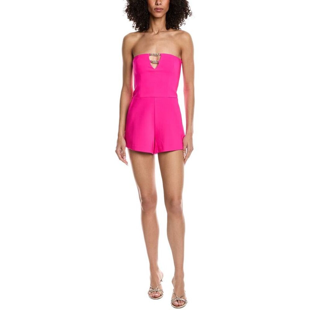 Generation Love Womens Liz Crepe Romper, Pink
